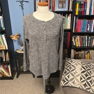 American Eagle Outfitters Charcoal Long Sleeve Top